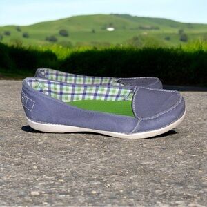 Crocs Shoes Womens Size 10 Blue Slip On Melbourne II Short Vamp Loafers